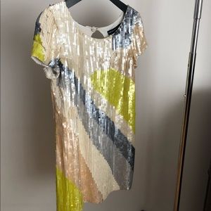 French Connection Pastel Colours Sequins Dress